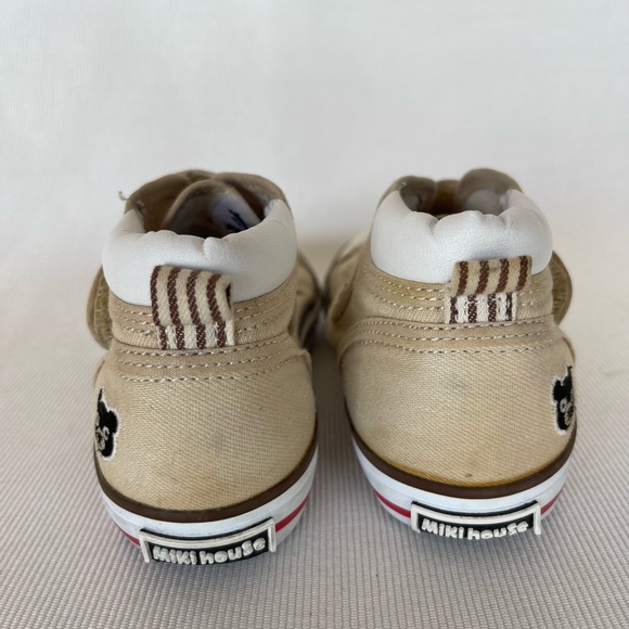 MINI HOUSE Baby Unisex High Top Sneakers Color Beige Size 16 Us 10 First steps. - Picture 6 of 15